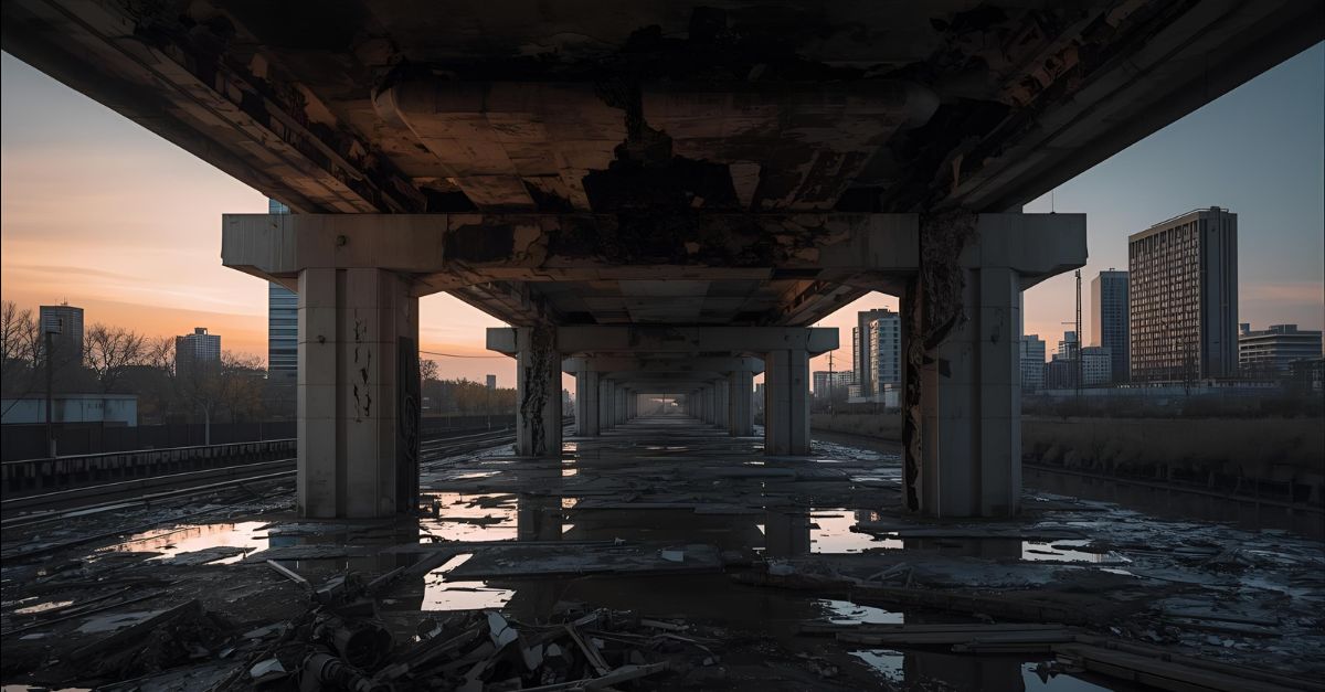 Ponte com infiltrações