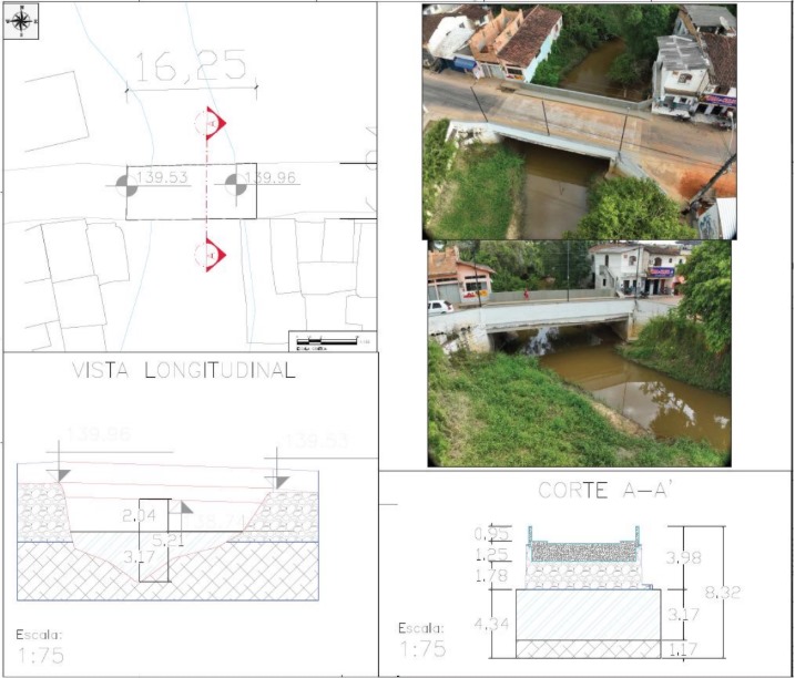 Planta da ponte de Medeiros Neto
