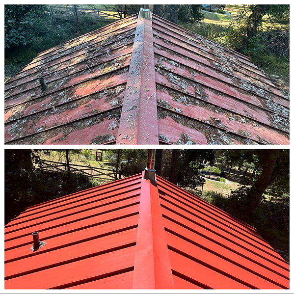 before and after roof