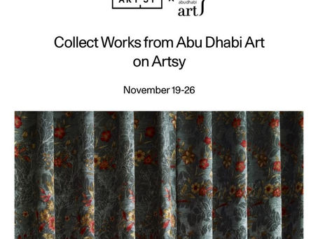 Abu Dhabi Art 12th edition is a virtual fair
