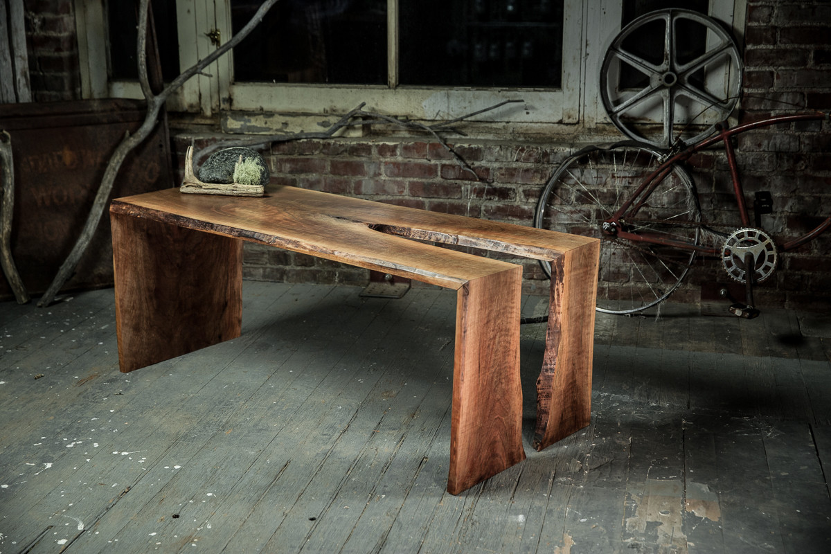 Split Block Table Walnut Split Coffee Table | Clark James Design
