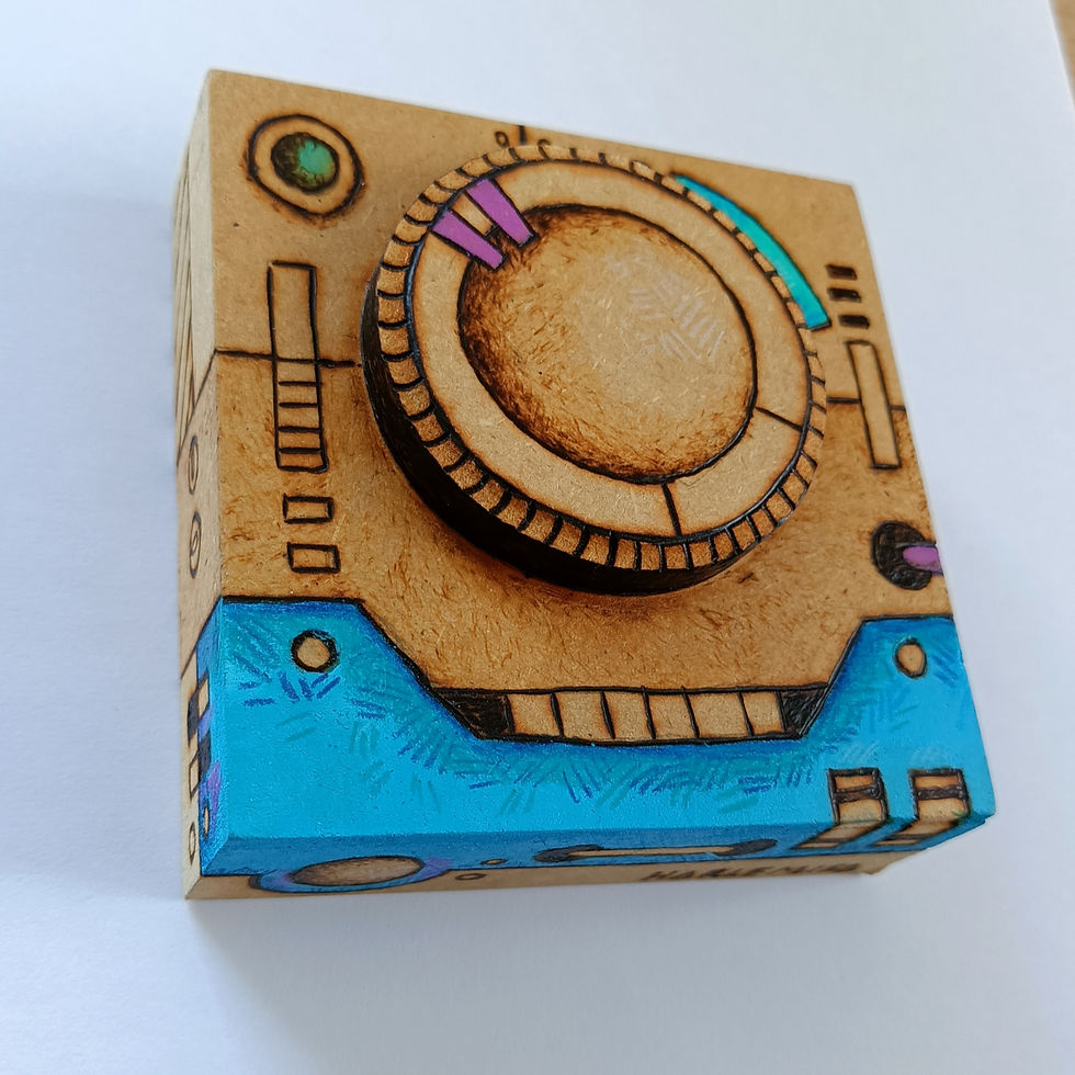 Robot Pirograbado por Harlemisa