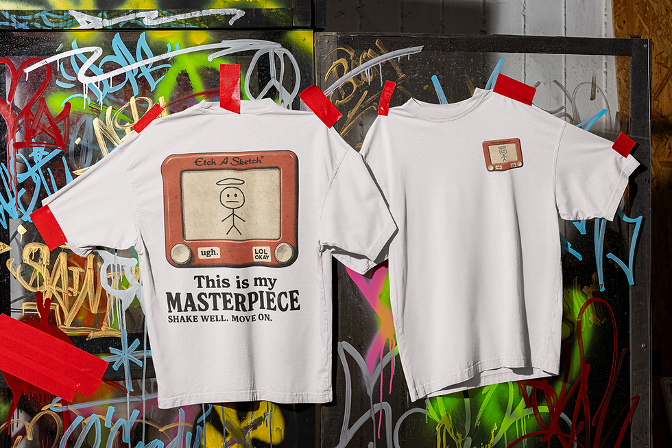 This Is My Masterpiece Oversized T-Shirt – Heavyweight 240gsm Cotton Graphic Tee
