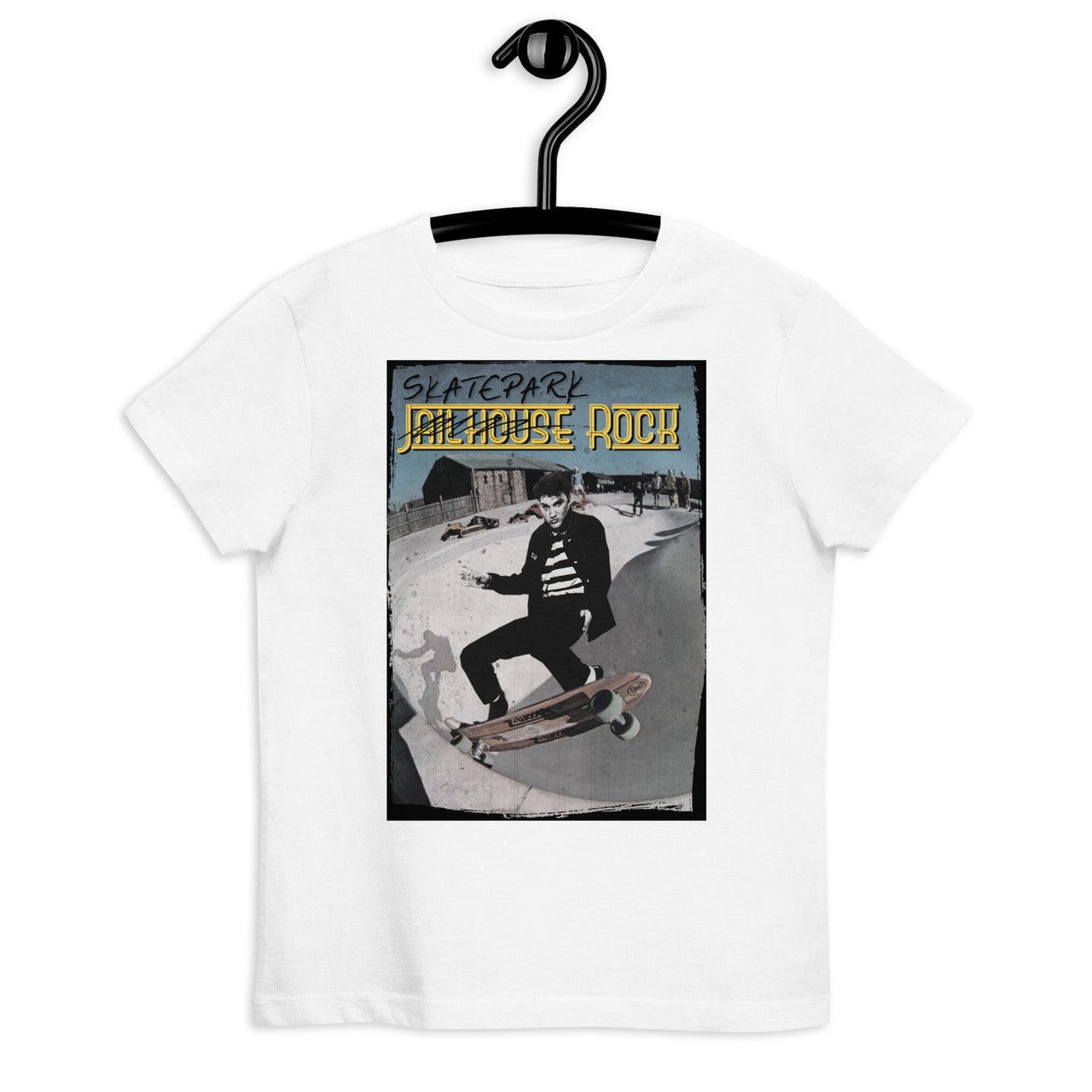 Elvis Presley Skater Organic cotton kids t-shirt - Skatepark Jailhouse rock