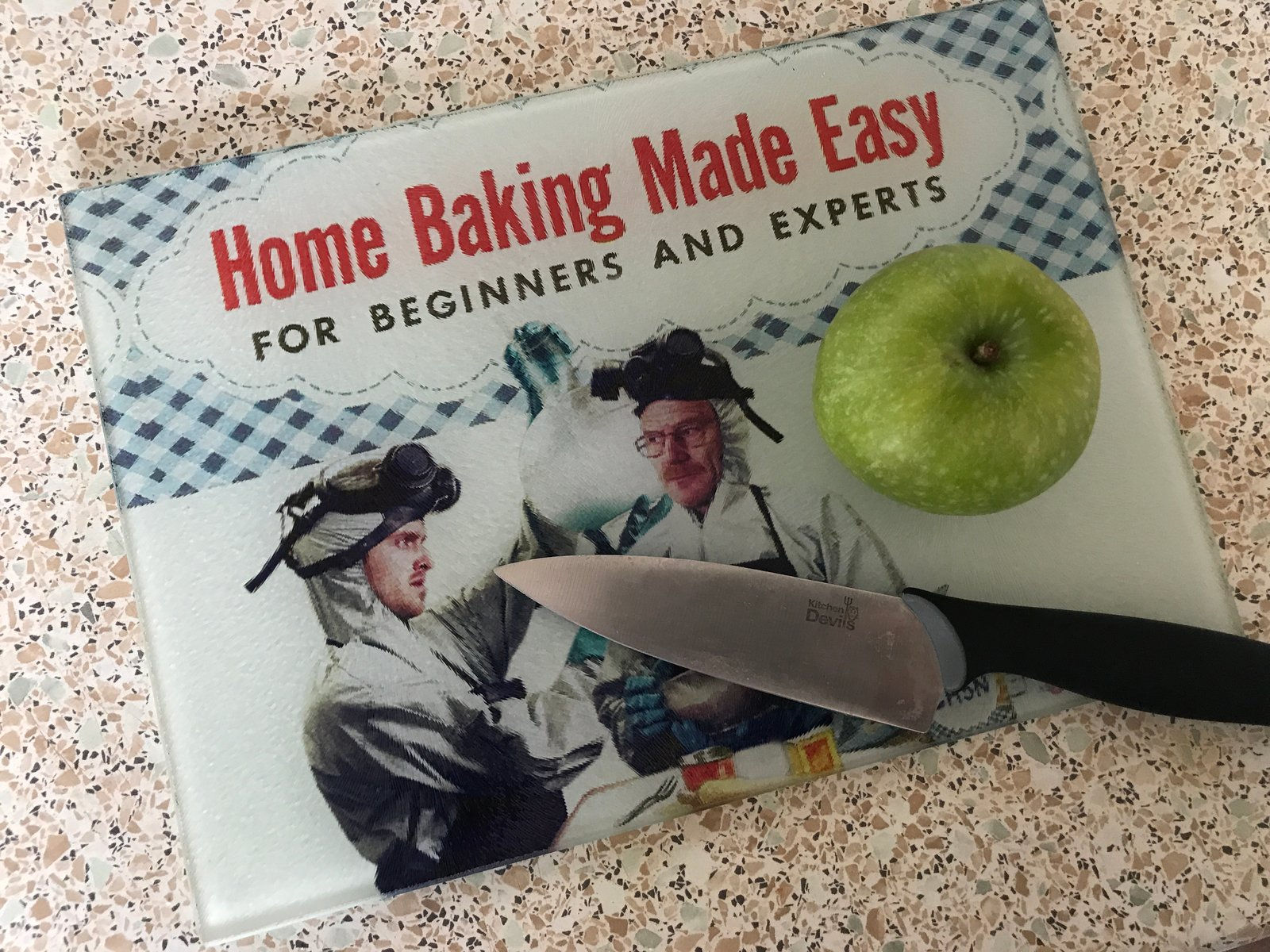 Baking Bad Glass Chopping Board – Breaking Bad Kitchen Gift