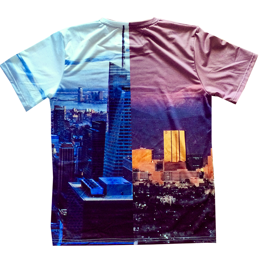 Thumbnail: LA Vs NY Luxury All Over Front & Back T-Shirt