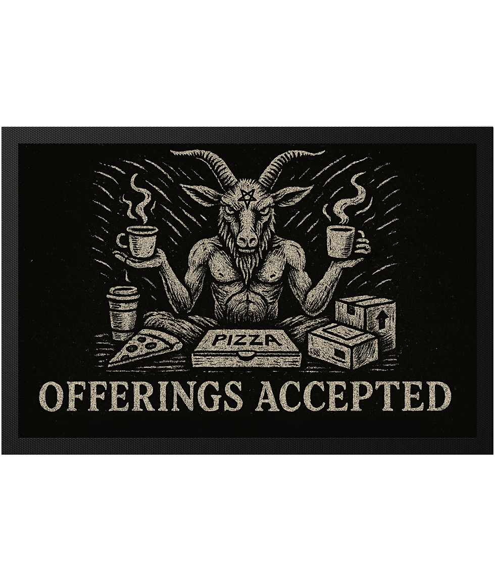 Dark Humour Indoor Doormat | 4 Designs | Gothic Home Decor | 60x40cm Non-Slip