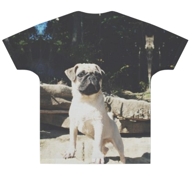 Thumbnail: Pug Life Luxury All Over Front & Back T-Shirt