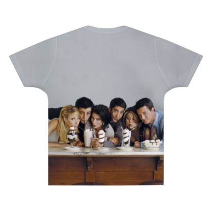 Thumbnail: Friends Milkshakes Luxury All Over T-Shirt