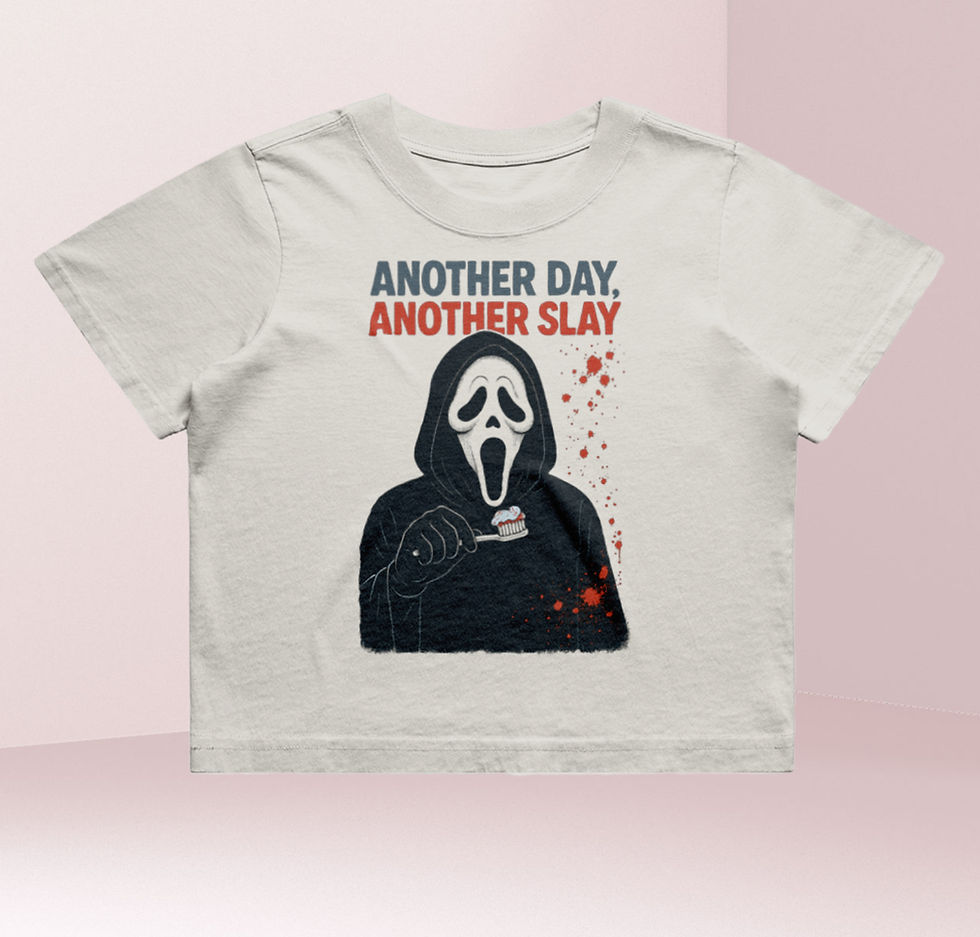 Another Day Another Slay Crop T-Shirt | Women’s Heavy Faded Off-White