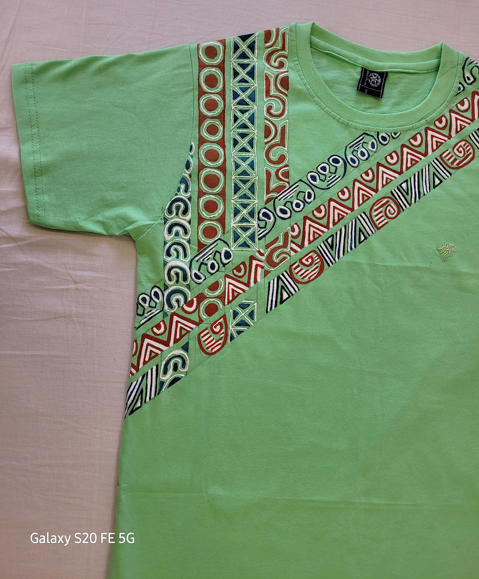 Thumbnail: Hand-painted T-shirt for Kids'/Teens'