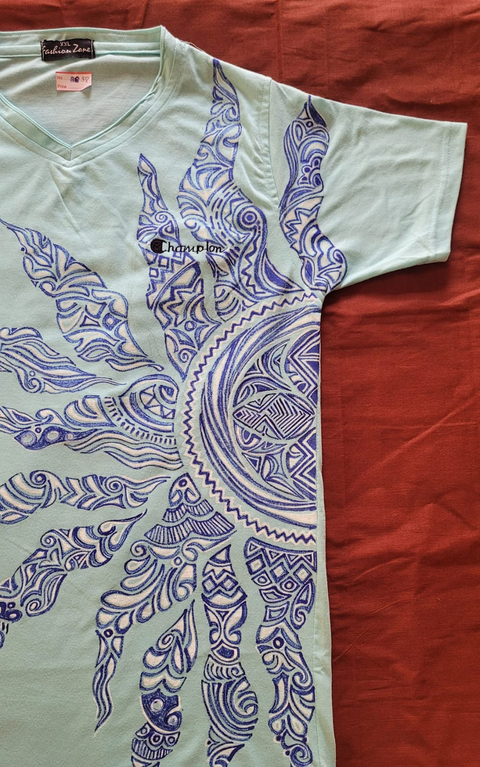 Thumbnail: Hand-painted T-shirt for Kids'/Teens'