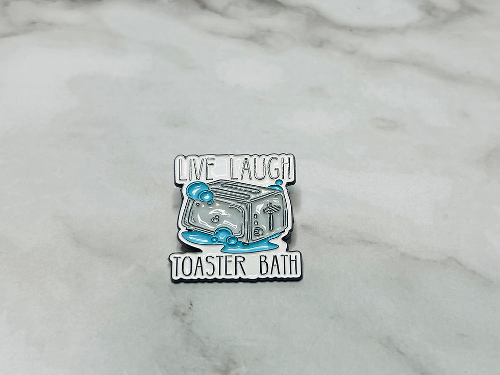 Thumbnail: Live, Laugh, Toaster Bath Bomb w/Pin Gift inside! 