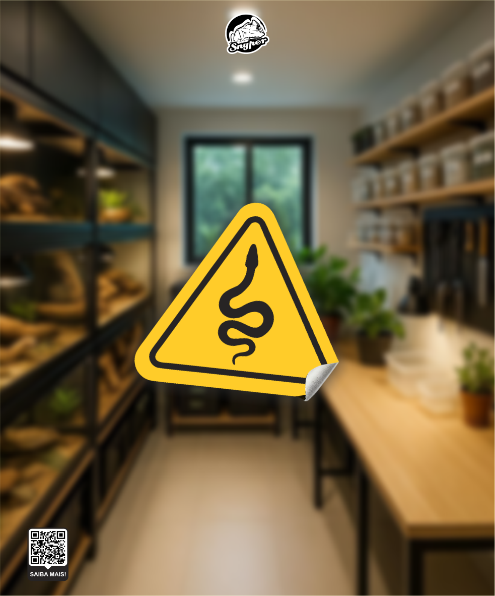 Adesivo Caution Snake