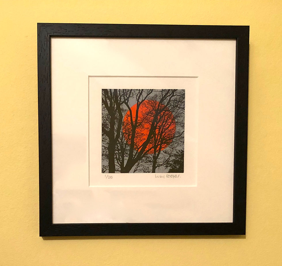 Thumbnail: Winter trees 3 miniprint