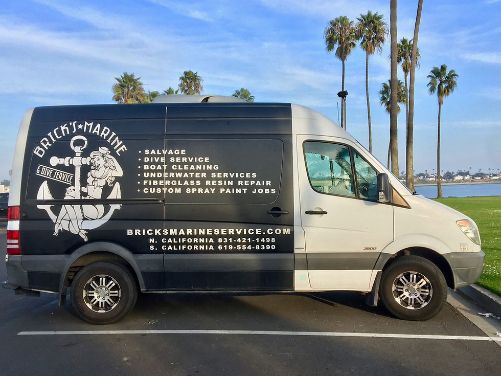 Brick Marine Van Decals Wrap