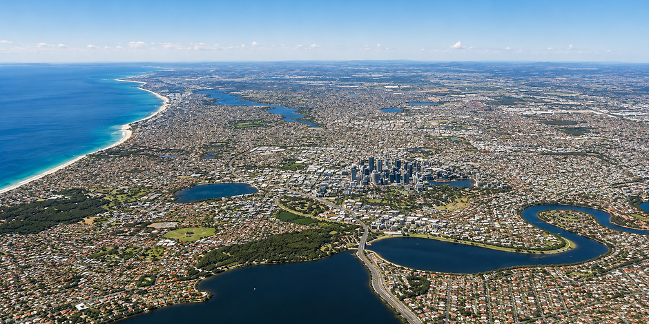 North of the river Perth
