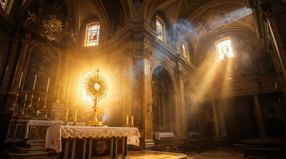 LA LUZ QUE ROMPE EL LODO: POR QUÉ LA ADORACIÓN EUCARÍSTICA PUEDE CAMBIAR UNA VIDA EN UN SOLO MINUTO