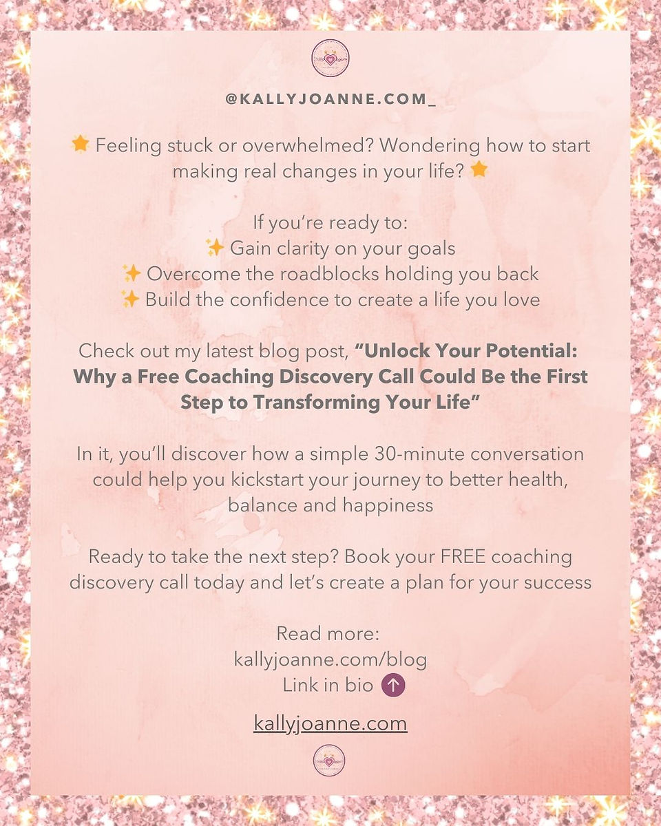 FREE Coaching Discovery Call with Kally Joanne