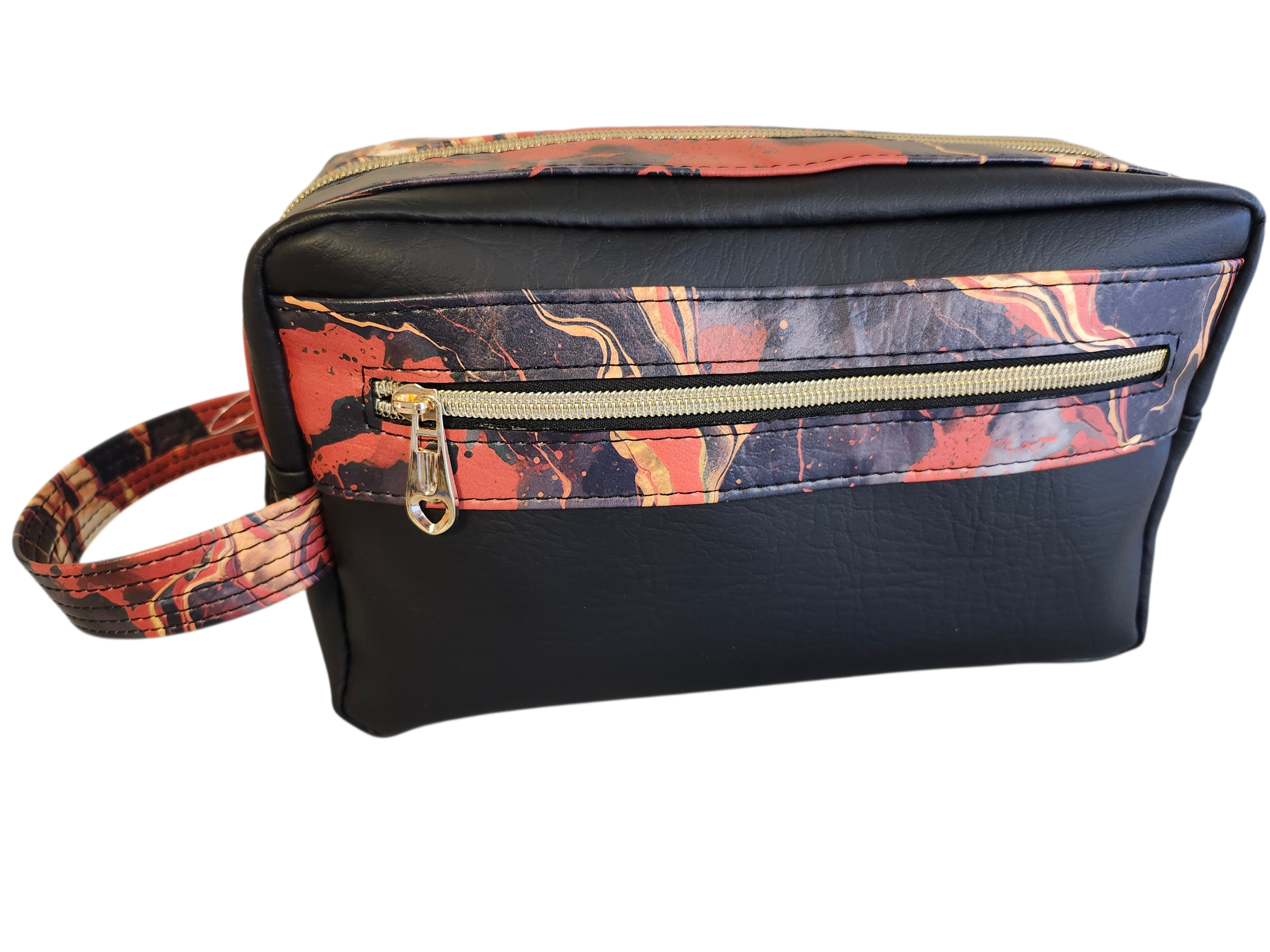 Dopp Bag Red marbling