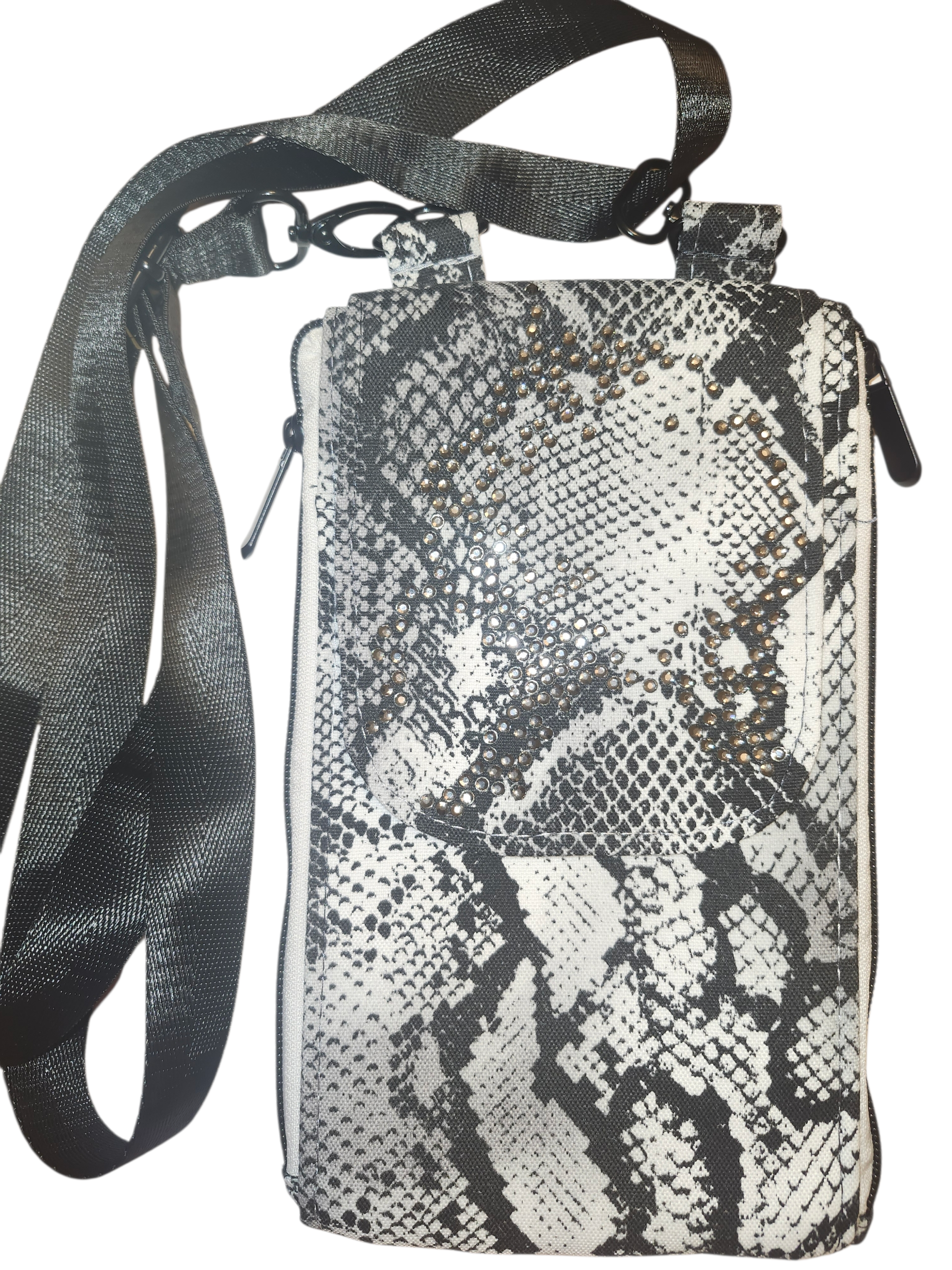 Zip N Grab Purse snake skin