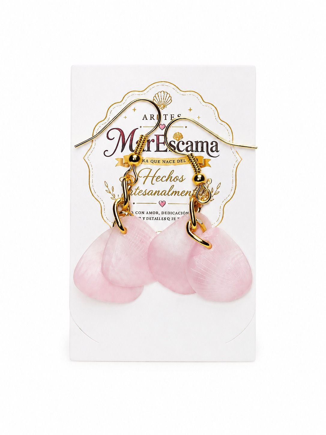 Aretes de escamas de pescado
