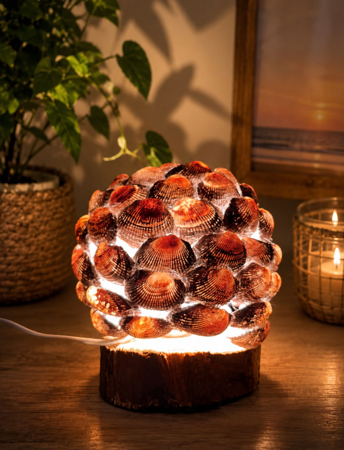LÁMPARAS | A base de conchas de mar desechadas