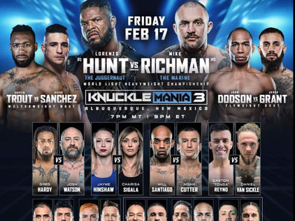 Watson and Santiago Represent New England at BKFC: Knucklemania 3