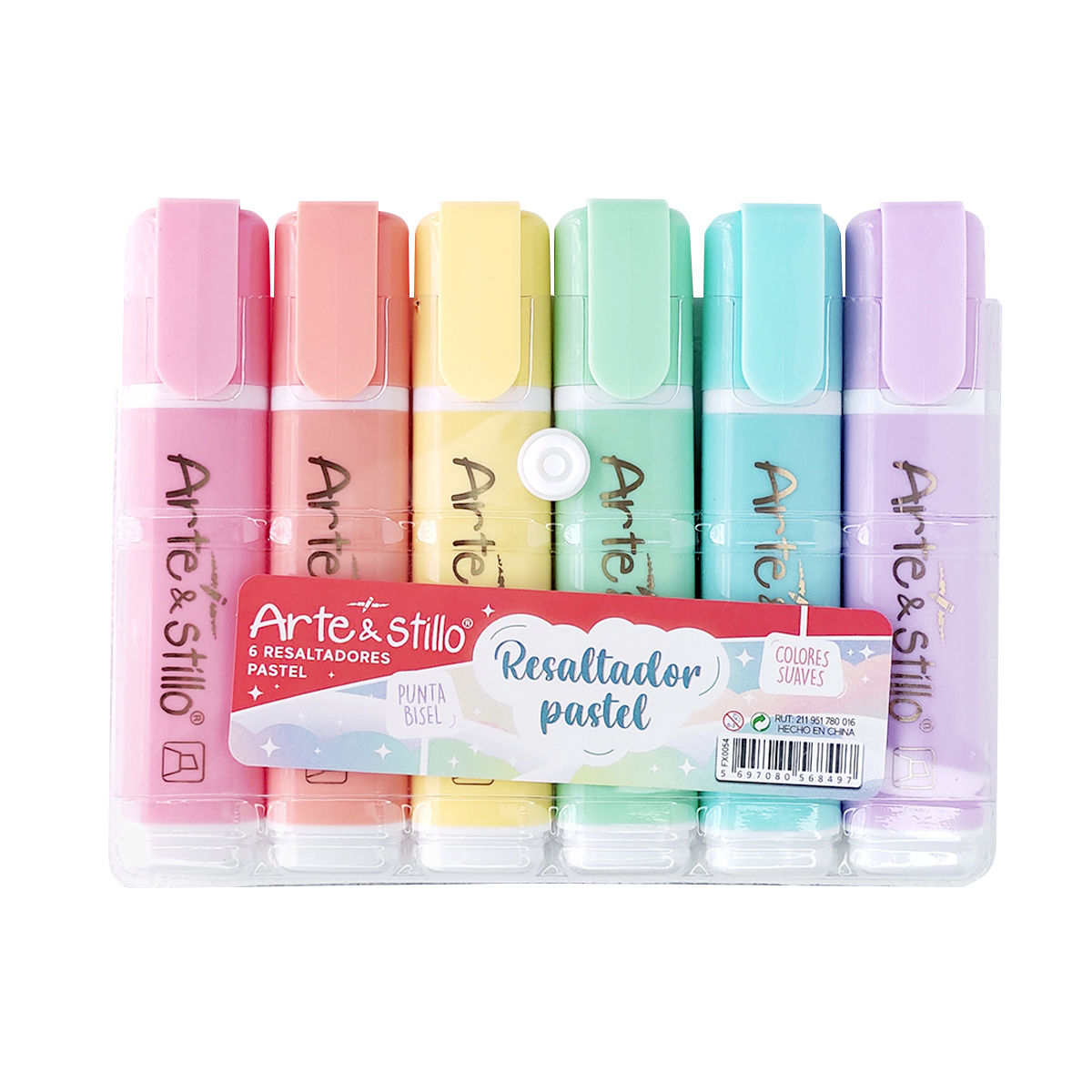 Resaltadores pastel (x6)