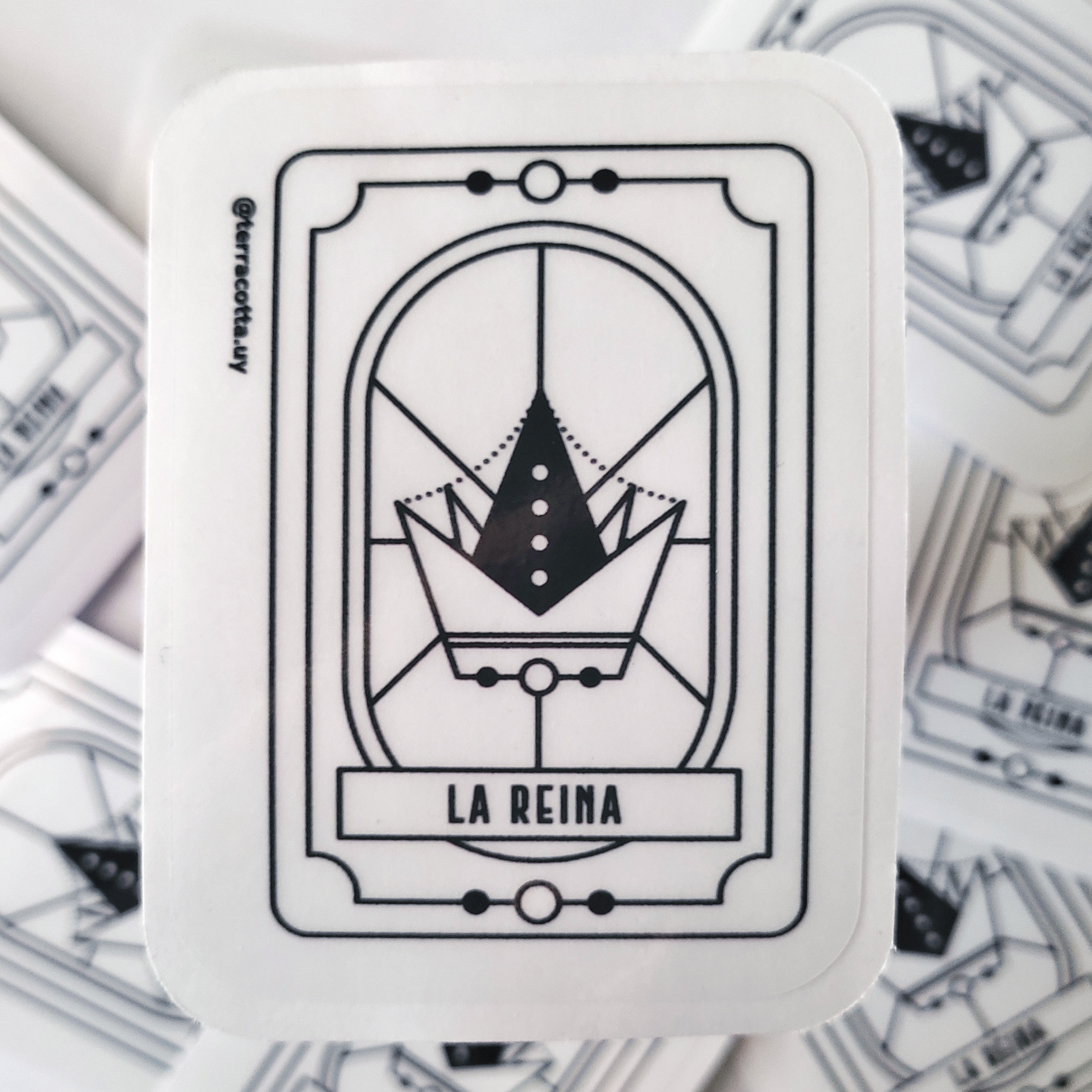 Sticker transparente "La Reina"