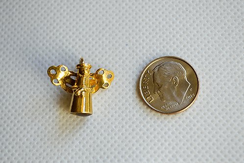 Gold Tone Flying Angel