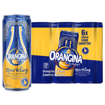 Orangina Sparking Beverage cans