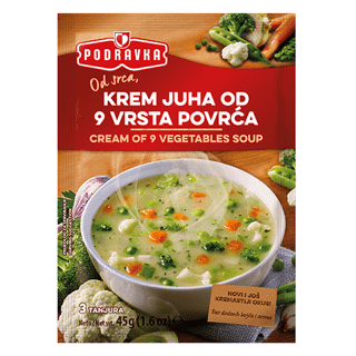 Cream of 9 Vegetable Soup