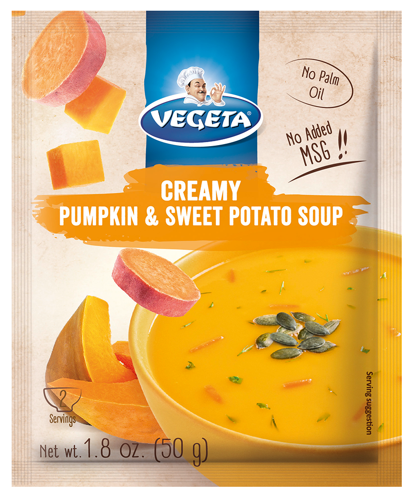 Cream of Pumpkin and Sweet Potato Soup