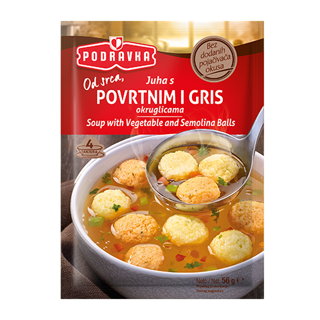 Povrtni Gris Soup Vegetable Semolina Balls