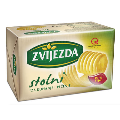 ZVIJEZDA NON-SALTED MARGARINE FOR BAKING AND COOKING 250g
