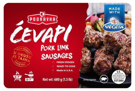Cevapi Pork Link Sausages VacPak