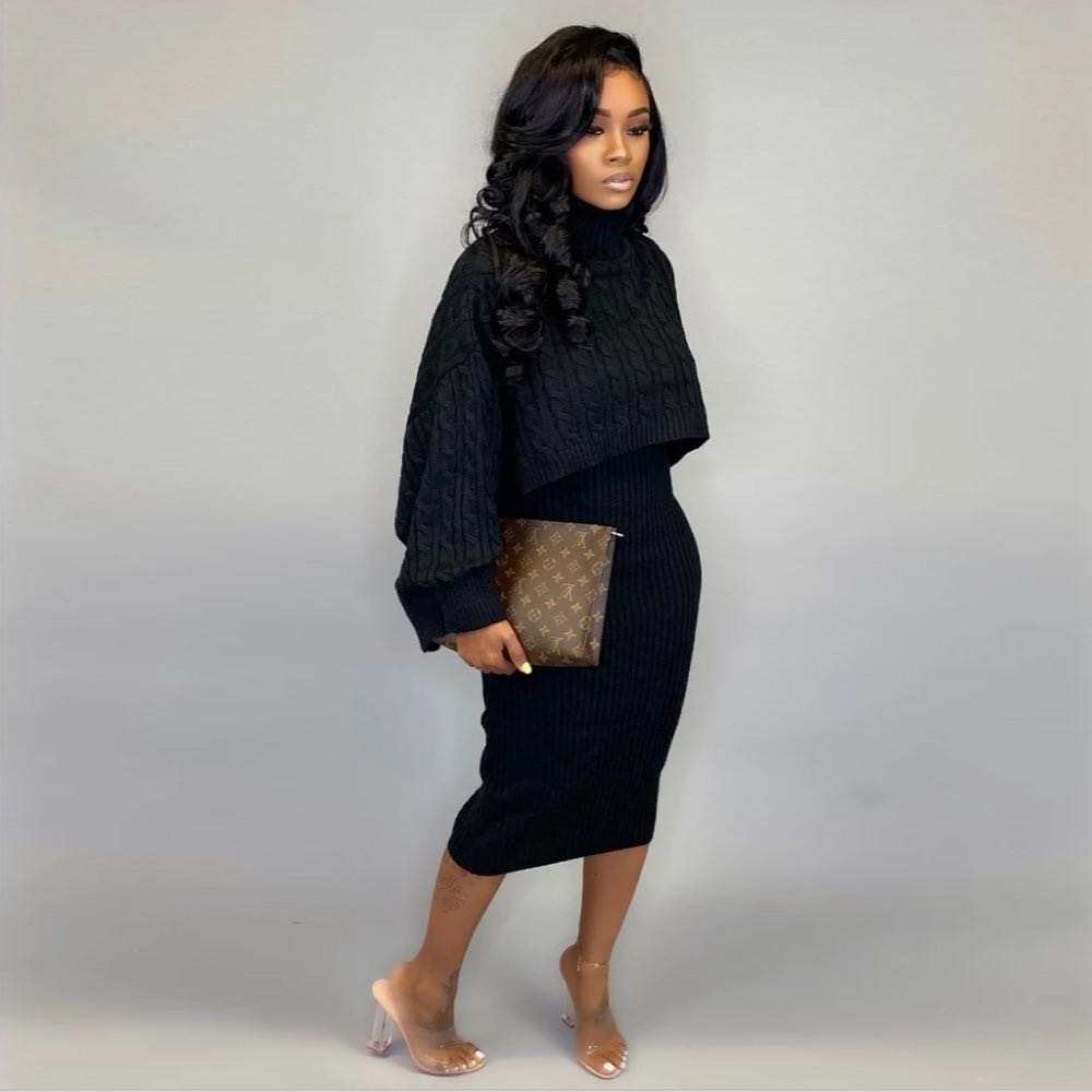 Sweater Dress Black