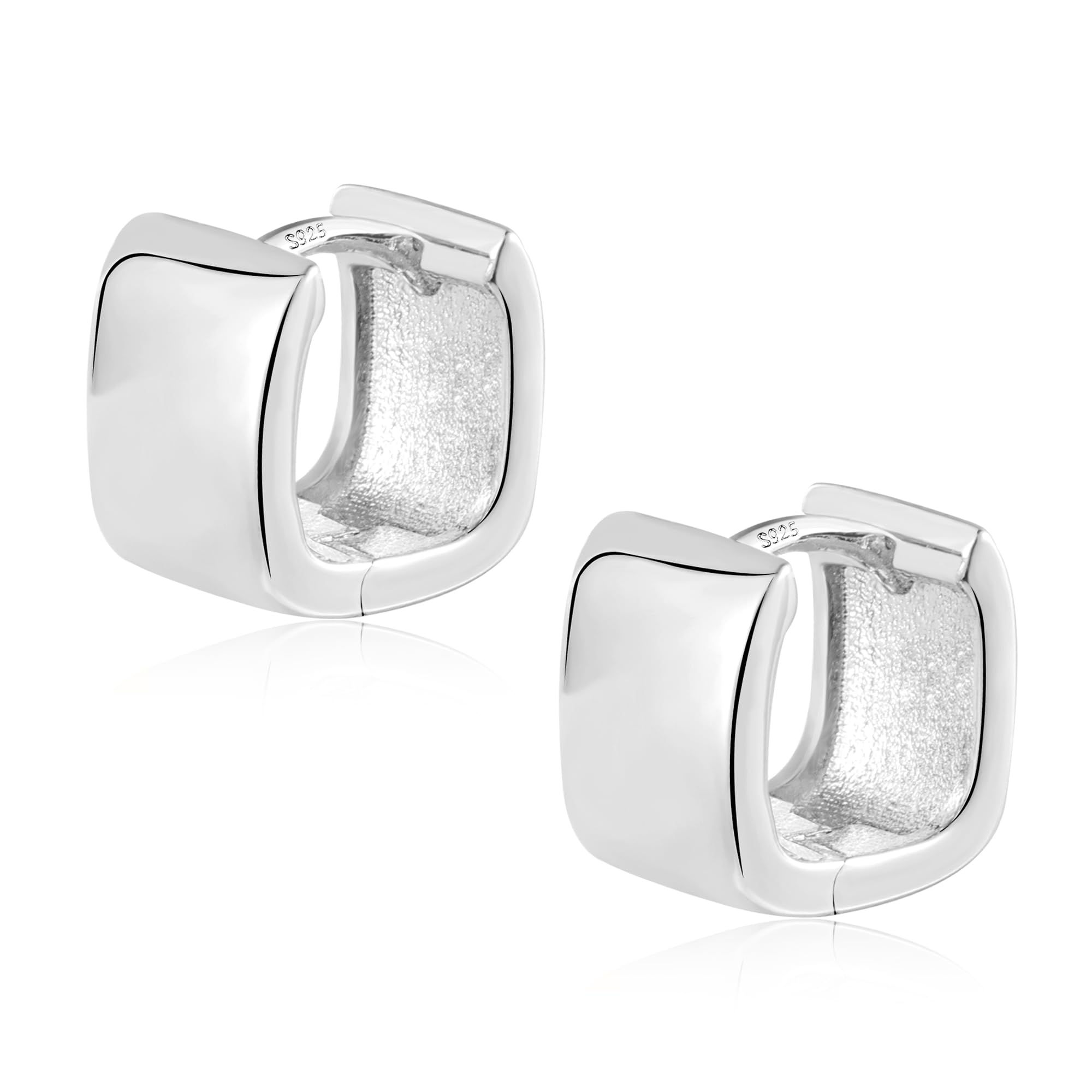 Chunky Huggie Hoop Earrings for Women