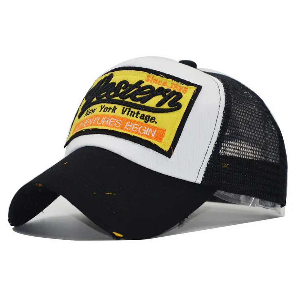 Thumbnail: Embroidered Mesh Summer Cap