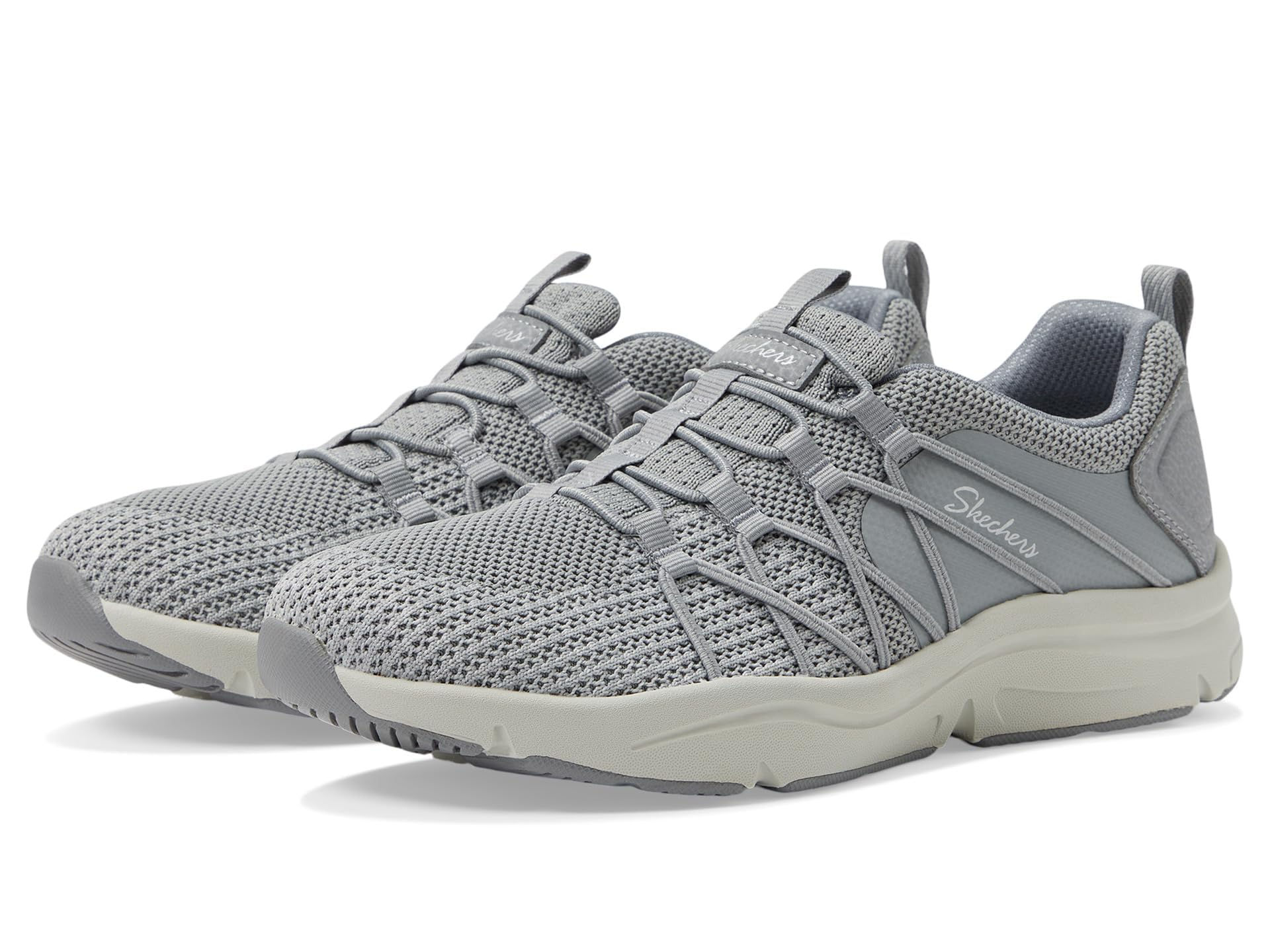 SKECHERS Womens Active-Sequoia Sneaker Grey 8
