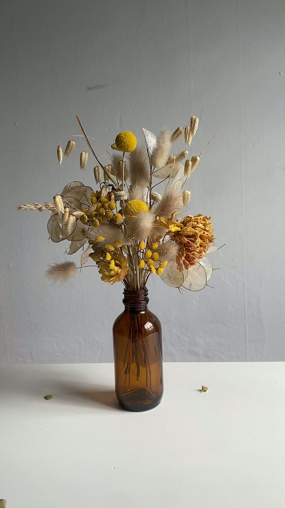 Thumbnail: Mini bunny tail + billy button in vase