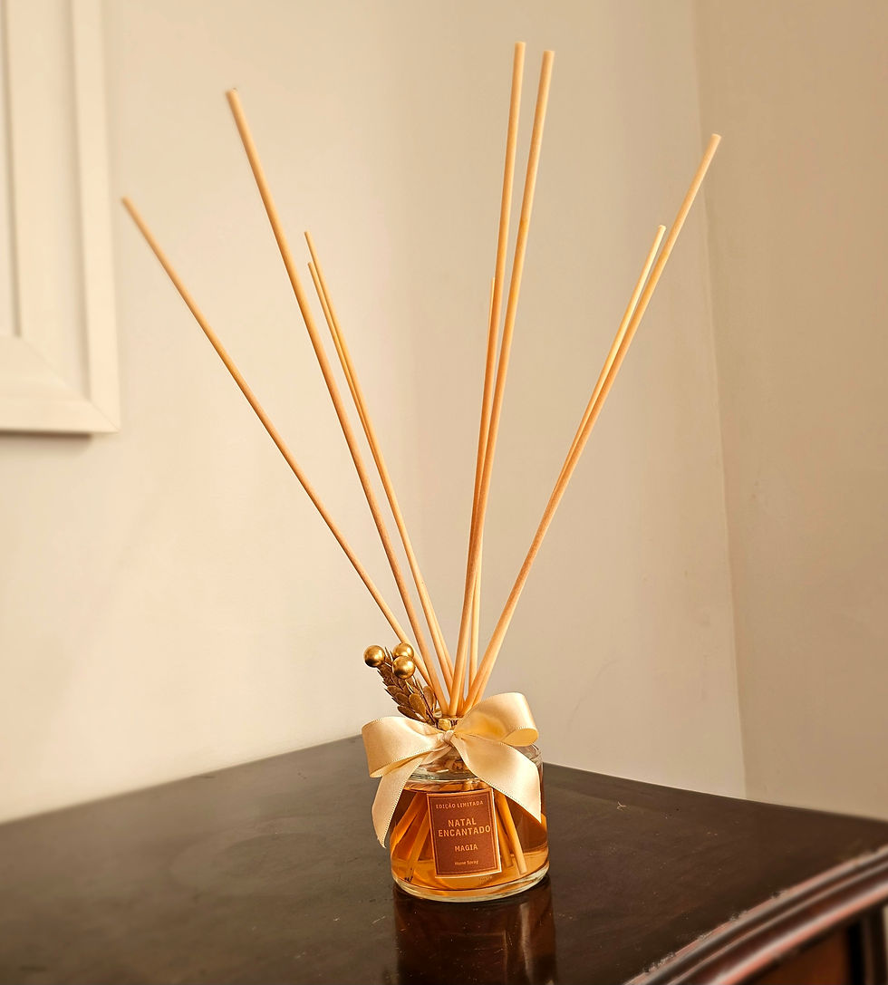 Difusor de Aromas Magia 240ml com Varetas 40cm Natal Encantado