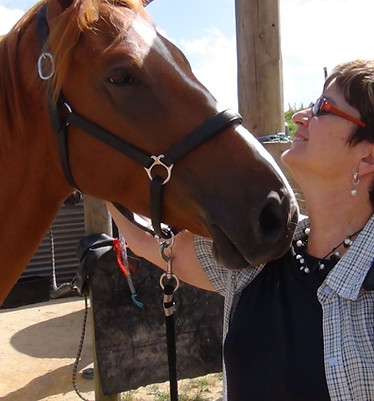 Deborah Hann founder Core EQ and her first horse Rad