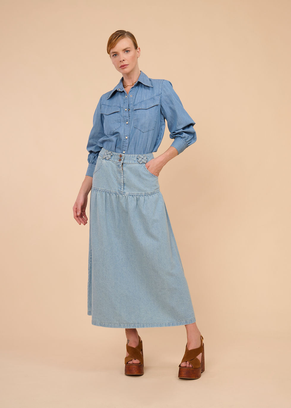 Miniatura: CAMISA TAJ  BLUE