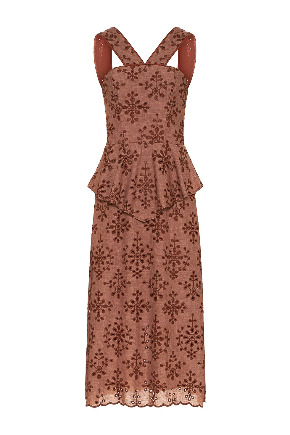 Miniatura: VESTIDO MAGNÓLIA MARROM