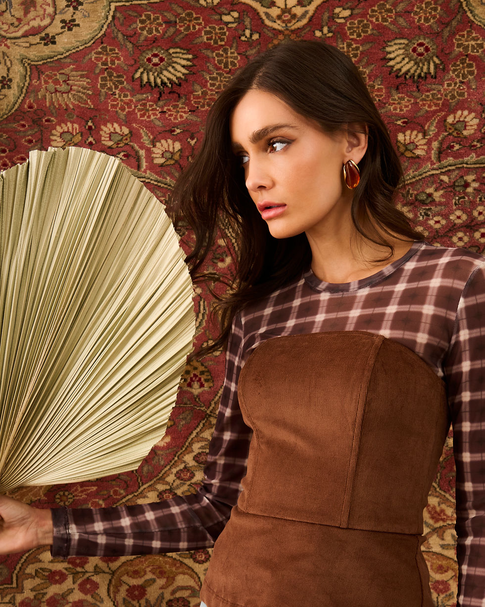 Miniatura: BLUSA HAIETE MARROM