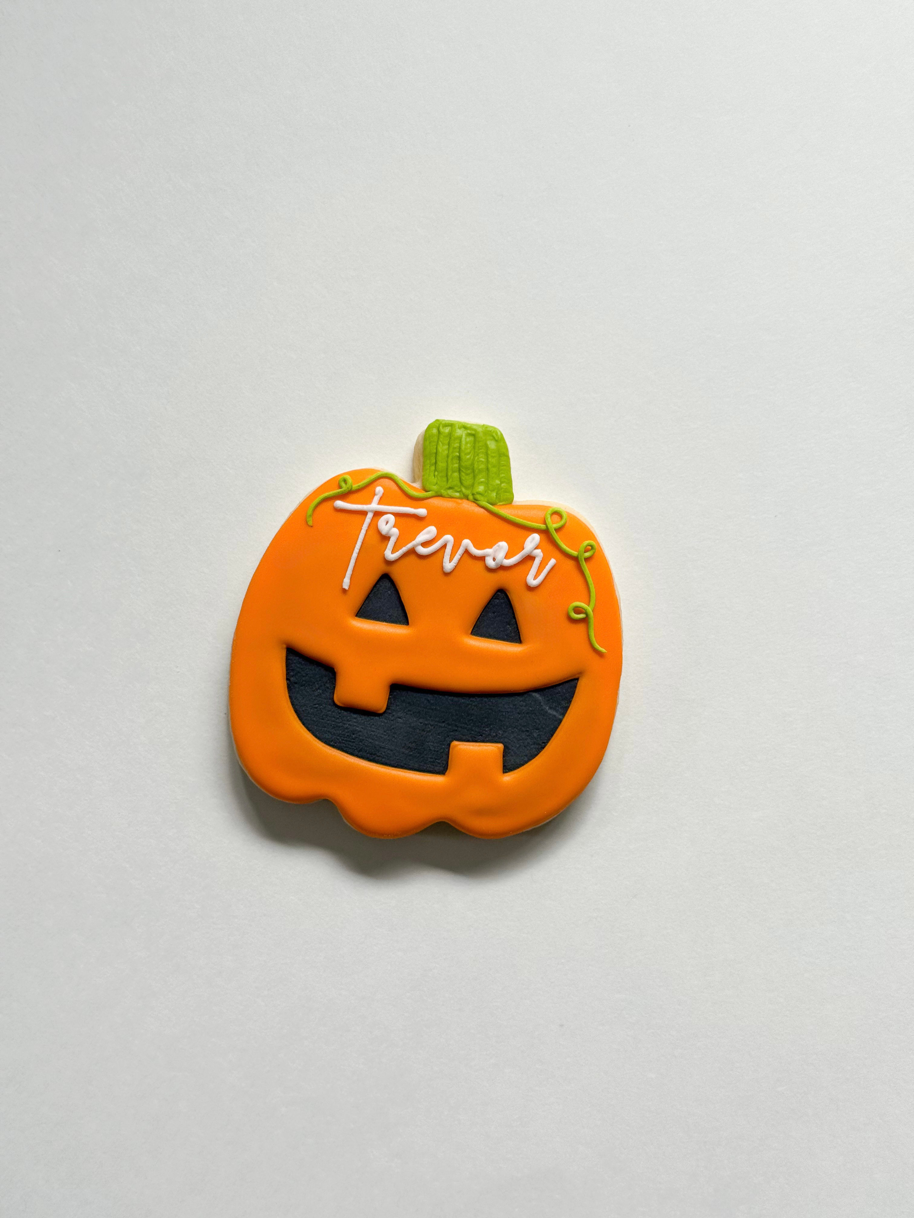 Personalized Pumpkin Cookie Single