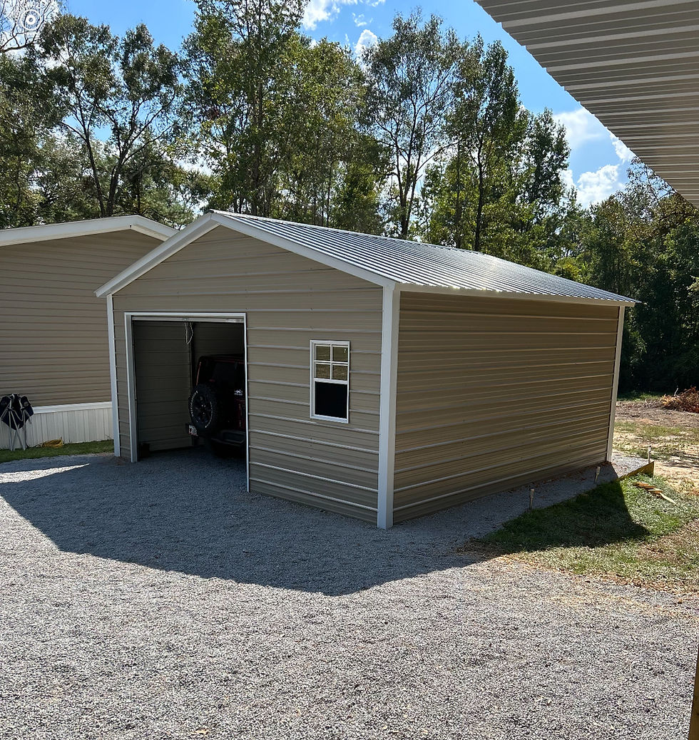 Thumbnail: 20x20x9 Garage Front Side View