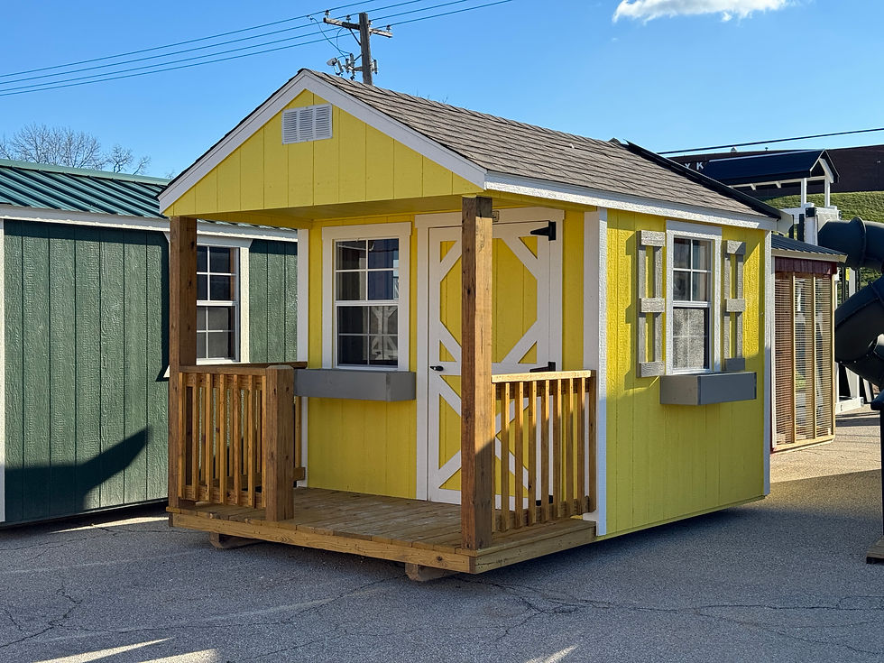 Tiny cabin she shed.